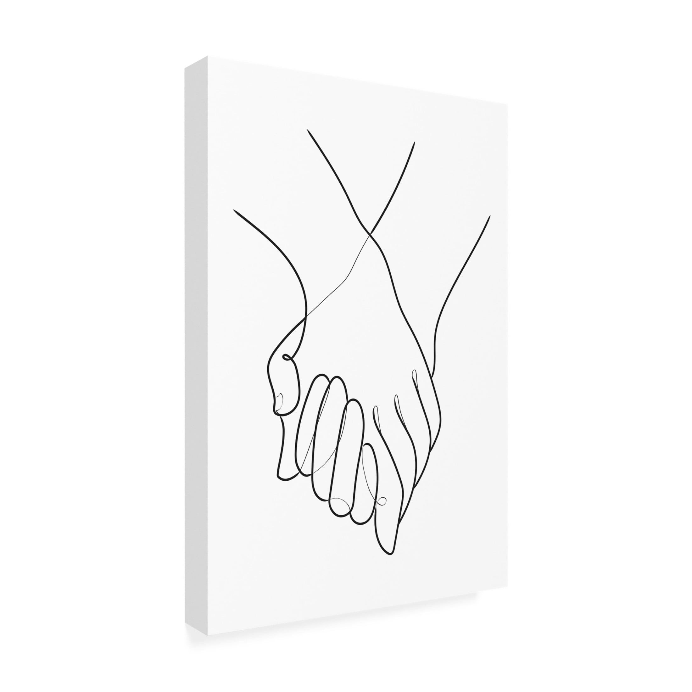 Pictufy Studio II 'Holding Hands Lines' Canvas Art - 16 x 24 Inches