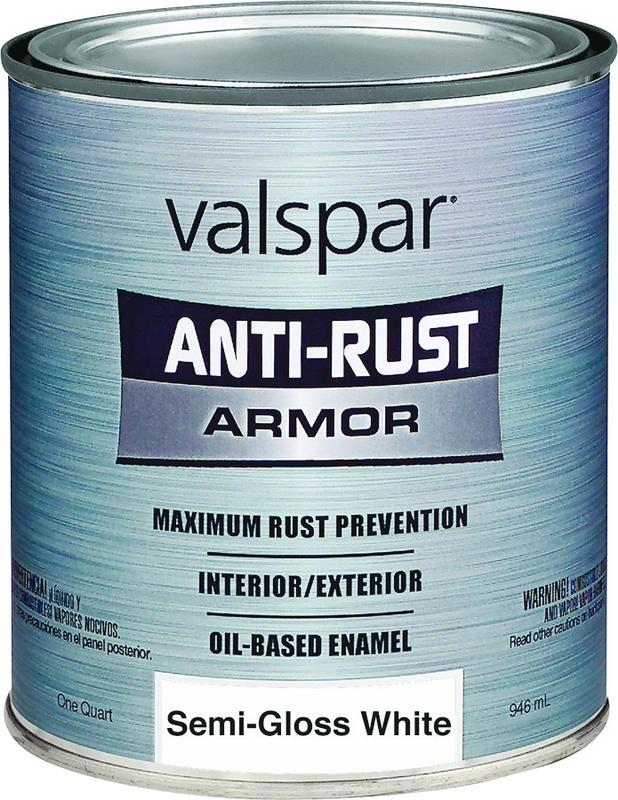 New Valspar 21841 Anti Rust Paint Antirust Oil Based Semi Gloss White