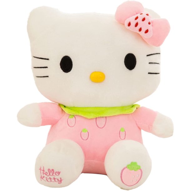 Lindos juguetes de peluche de gatito, muñeca de gato rosa suave, juguete de peluche, regalos de cumpleaños para fanáticos de las niñas