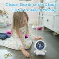 thumbnail image 3 of KIMHY Piggy Bank for Kids,  Astronaut Coin Bank with Clock,  Money Bank Battery Operated for Desk Table Shelf Bedroom Decor, Birthday Christmas, 3 of 9