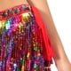 thumbnail image 5 of con flecos de lentejuelas Traje de carnaval Brillo brillante Danza del vientre de cadera de borlas de lentejuelas para, 5 of 6