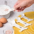 thumbnail image 4 of Votum White Ceramic Measuring Spoons Set – Cute Dachshund Dog Themed Kitchen Accessories Baking Supplies, Dog Lover Gift, 4 of 7