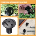 thumbnail image 2 of 8 Pcs Mâtx de Tente Capuchon Protecteur Plastique Capuchon Champignon Mâtx de Support de Tente Extérieure pour Randonnée Camping Pique-Niques et Activités Extérieures, 2 of 9