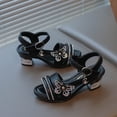 thumbnail image 7 of enyan Toddler Girls Shoes Kids Sandals Boys Girls Slide Summer Non-slip Toddler Slippers with Adjustable Straps for Indoor & Outdoor,Black,Size 11.5, 7 of 7