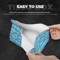 thumbnail image 5 of Lsque Dolphin Printed Long Tissue Box Cover Holder, Facial Paper Organizer Dispenser,Triangle with Bottom Belt, PVC Leather Decorative Organizer, 5 of 9