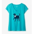 thumbnail image 4 of Little Blue House Women's Short Sleeve Pajama Tee, Dog Mom, 4 of 4
