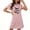 Pink, variant on Wensltd Womens Nightgown Soft Short Sleeve Halloween Pajamas Women Cute Print Nightdress