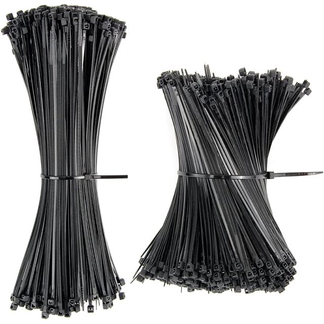 1500 Uds bridas para cables 500 Uds 200x2,5mm/1000 Uds 120*1,9mm bridas para cables autoblocantes de nailon plástico bridas para cables negras Ormromra XDGJ-8