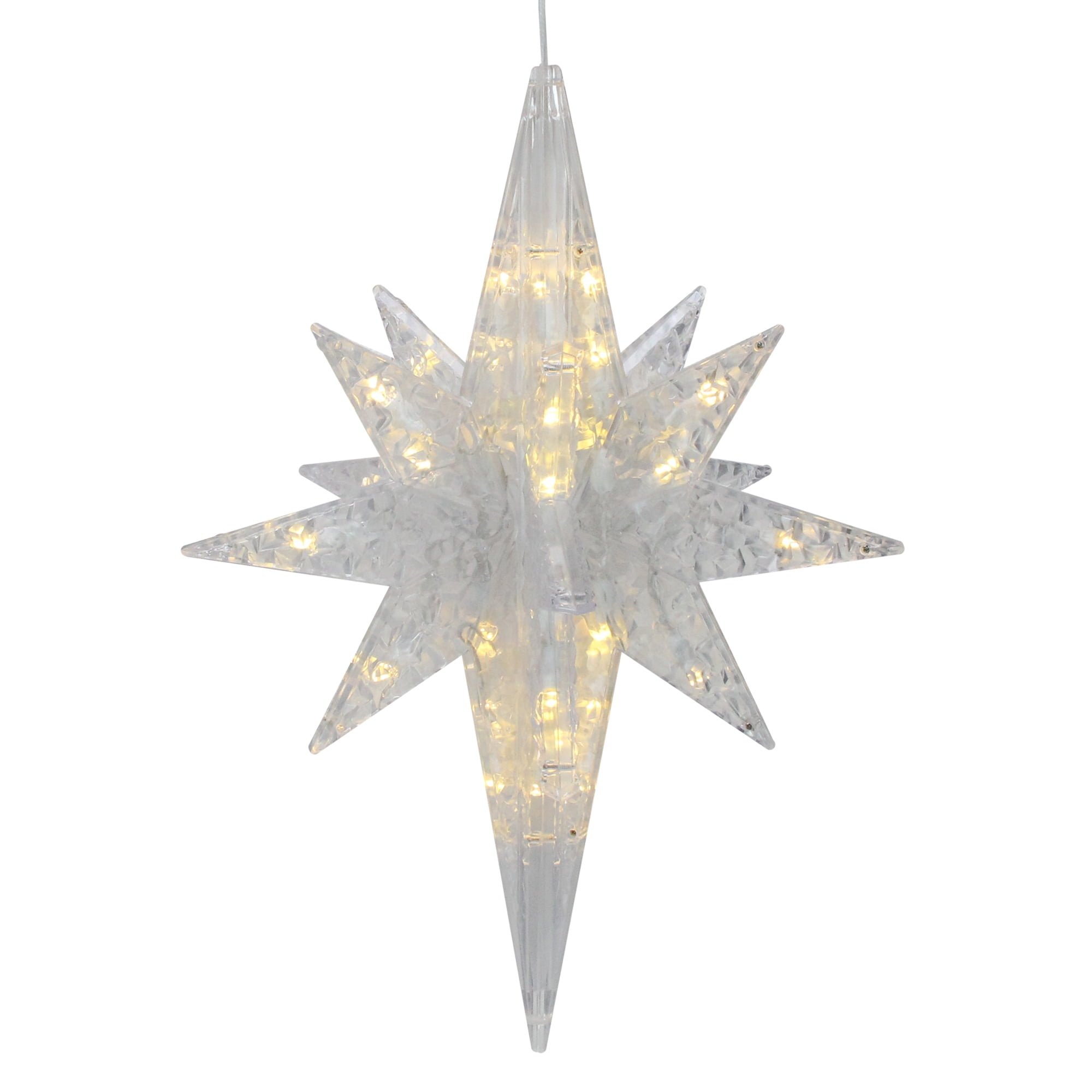 20" LED Lighted 3D Star of Bethlehem Christmas Decoration  Walmart.com