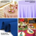 thumbnail image 3 of Efavormart 90" Seamless Premium WHITE Linens Polyester Round Tablecloth Commercial Grade For Wedding Banquet Restaurant, 3 of 10