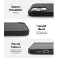 thumbnail image 3 of Ringke Air-S Case Compatible with iPhone 12 Pro / 12, Silicone Flexible TPU Shockproof Matte Slim Phone Cover - Black, 3 of 11