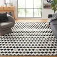 thumbnail image 2 of SAFAVIEH Studio Leather Harry Geometric Area Rug, Beige/Black, 8' x 10', 2 of 9