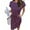 S-Purple, variant on Summer Dresses for Women Striped T Shirt Dress Casual Midi Dress Short Sleeve Sundress with Pockets