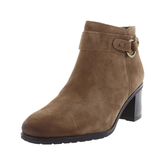 Naturalizer Womens Lydia Leather Round Toe Ankle Boots