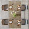 thumbnail image 5 of Tribesigns Modern Dining Table for 4 people, 63-Inch Rectangular Kitchen Table with Heavy-Duty Trestle Leg, Grey+Black（Chair Not Included）, 5 of 7