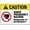 Warning Sign 3, variant on Caution Radiation Producing Equipment Outdoor Metal Sign 12 x 8 Inches - Suitable for Business, Workplace, Office, Home, Road, Delivery, Garden, Medical Use