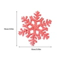 thumbnail image 3 of Inteprter 3 uds copo de nieve de Navidad pieza chimenea ventana escaparate colgante decorativo atmósferas fiesta decoración interior Kits de decoración para fiestas Rojo Inteprter HA069943-02, 3 of 6