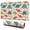 Beige Cartoon Dinosaurs-3, variant on Long Mouse Pads for Desk,Beige Cartoon Dinosaurs Names Pattern Desk Mats on Top Of Desks, Desk Mouse Pad Extra Large with 3mm Non-Slip Base and Stitched Edge for Gaming,Office,Work,Home 31.5"x11.8"