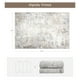 thumbnail image 2 of Alfombra para sala de estar, dormitorio, lavable, 6 x 9 pies, color beige, 2 of 9
