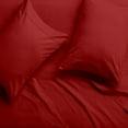thumbnail image 4 of 6-PC Twin Egyptian 700-TC Cotton Sheet Set - 12" Deep Pockets with 1 Fitted Sheet, 1 Oversized Flat Sheet 4 Pillowcases - Burgundy, 4 of 7