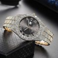 thumbnail image 1 of Reloj de hombre RUO LIN DO de aleación con esfera negra y detalles dorados, 1 of 4