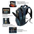 thumbnail image 5 of FORMRS Kids School Backpack Elementary Student Unisex Travel Bookbag with Reflective Stripes, Dark Star Map, 5 of 7