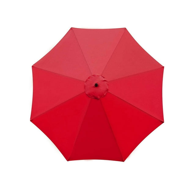 Toldo de repuesto Toystoory para sombrilla de 10 pulgadas cubierta para Patio exterior impermeable rojo