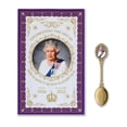 thumbnail image 1 of Queen Elizabeth II Commemorative Tea Towel & Teaspoon Set, 1 of 3