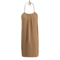 thumbnail image 4 of Neewe Robe Maxi pour Femmes Robes Amples Été Décontracté Uni Col Licou Sans Manches Dos Nu Robe d'Été Robe de Maison, 4 of 6