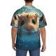 thumbnail image 3 of Fotbe Cute Swimming Guinea Pig Camisa Estampada de Manga Corta para Hombre, Casual de Verano, Estilo Playero, Sin Arrugas-X-Large, 3 of 5