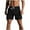 Black, variant on Wyobmus Mens Plus Size Active Shorts Elastic Waist Gym Workout Shorts Quick Dry Lightweight Athletic Running Basketball Shorts S-4X Black
