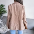 thumbnail image 2 of Abrigos casuales de moda de primavera para mujer, prendas de abrigo de punto de algodón, abrigos de invierno con botones, 2 of 5