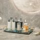 thumbnail image 2 of Estante de baño multifuncional, organizador de cosméticos, expositor para champú Verde, 2 of 8