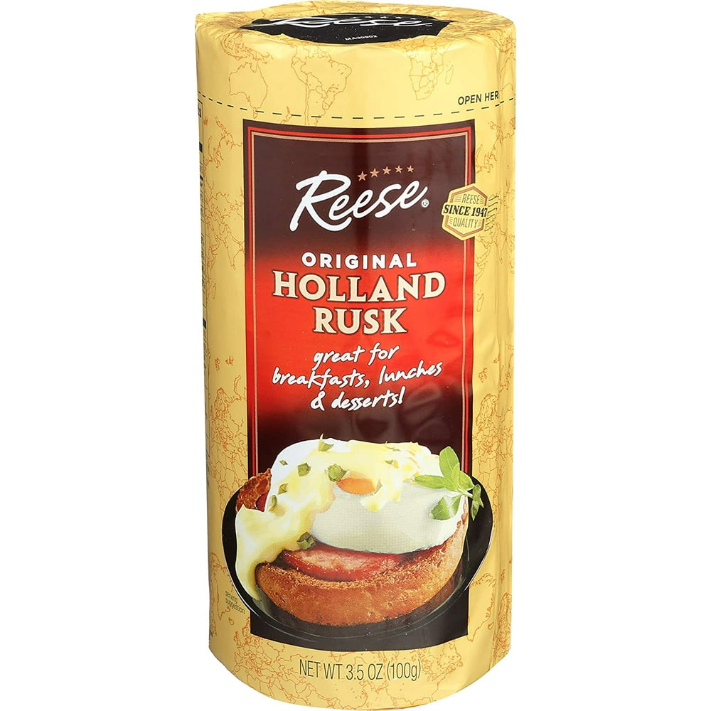 Reese Holland Rusk Light, Crisp Toast, 3.5Ounce Packages (Pack of 6