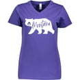 thumbnail image 3 of Inktastic Montana White Bear Silhouette Women's V-Neck T-Shirt, 3 of 5