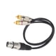 thumbnail image 5 of Divisor De Audio XLR A RCA, 1 XLR Hembra A Doble RCA Macho Cable 1 XLR Hembra A 2 RCA Macho Enchufes Cable Para El Hogar Para Exteriores, 5 of 8