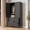 70'' Black, variant on ShiKeyi 60" Tall Metal Wardrobe Cabinet with 1 Drawer and Hanging Rod, 2 Doors Wardrobe Closet with Shelf for Bedroom, Beige