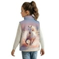thumbnail image 3 of Pzuqiu Horse Kid Outerwear Vest 9-10 Toddler Girl Clothes Breathable Winter Lightweight Sleeveless Fleece Jacket with Pocket Soft Full Zip Personalized for Outdoor Activities, 3 of 7