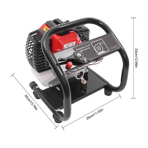 2 Stroke Portable Gasoline Water Pump 1.5" Gas-Powered Water Transfer Pump