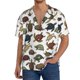 thumbnail image 1 of Fotbe Various Turtle Camisa Estampada de Manga Corta para Hombre, Casual de Verano, Estilo Playero, Sin Arrugas-Large, 1 of 5