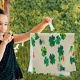 thumbnail image 2 of Coolnut St Patrick Shamrock Hand Towels 2 PCS, Ultra Soft and Highly Absorbent, Retro Style Decorative Fingertip Towel for Home, Bathroom, Kitchen, 28.3"x14.4", 2 of 4