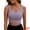 Purple, variant on Women's V Back Wide Straps Sports Bra S Black