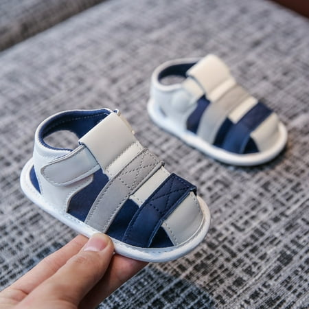 

Tepsmf Toddler Shoes Fashion Girls Baby Boys Flat With Cute Beach Summer Sandals Toddler Soft Shoes Toddler Sneakers Blue 14