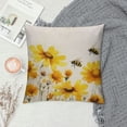 thumbnail image 2 of Nawypu  Yellow Cosmos Flowers Throw Pillow Covers Spring Flowers Pillowcases for Couch Watercolor Flowers Art Print Pillow Covers Lumbar Pillows Cushion Cover, 2 of 5