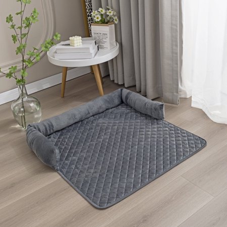 TOPCHANCES Dog Bed Mat, Anti-Slip Reversible Quilted Mattress Kennel Pads for Dogs and Cats