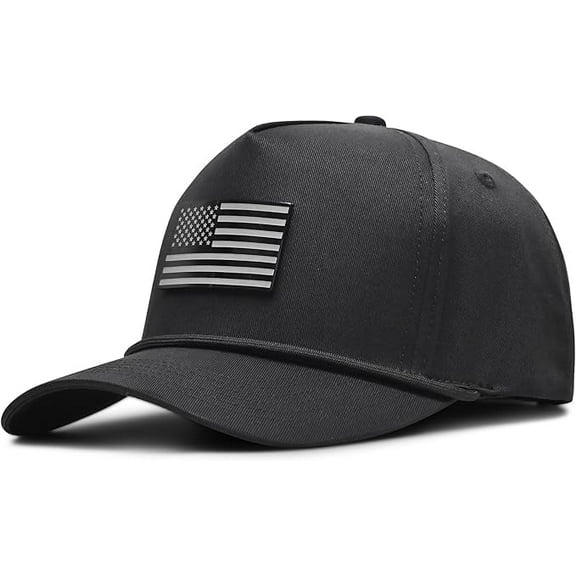 Curves & Clubs USA Golf Rope Hat – American Flag Golf Cap, Performance Hat – Adjustable, Breathable