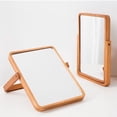 thumbnail image 3 of Wooden desk Makeup Mirror - rectangular wall-mounted mirror Desk mirror Living Room Bedroom, 3 of 6