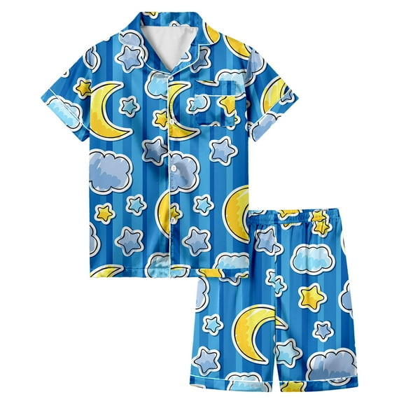 Girls Printed Home Playwear Set Comfortable Daily Wear Pajama Outfit For Kids And Toddlers Soft Two Piece Play And Attire