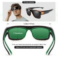 thumbnail image 5 of TINHAO Sunglasses Fit Over Glasses for Men Women Square Sun Glasses UV400 Protection Shades, 5 of 7