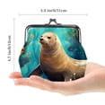 thumbnail image 2 of Premium Coin Purse Wallet - Stylish 0.7 Microfiber with Zinc Alloy Jaws, 4.3x4.7 in/11x12 cm Size - Durable & Fashionable, 2 of 7